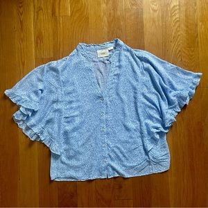 Maeve Button Down Boho Top, Medium